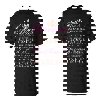 Queens Are Born In March Best Queens Are Born On Mars 5 T-Shirt - Cadeauxyz