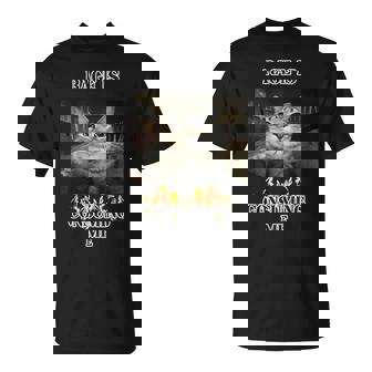 Rage Is Consuming Me Silly Staring Cat Meme T-Shirt - Monsterry