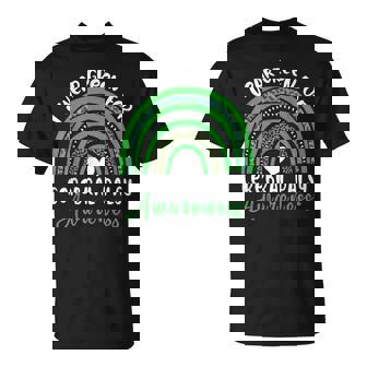 Rainbow In March We Wear Green Cerebral Palsy Awareness T-Shirt - Monsterry