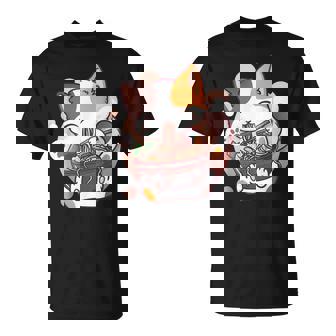 Ramen Cat Anime Kawaii Neko Japanese T-Shirt - Monsterry