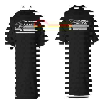 Ramirez Nom De Familleintage Des Années 80 Et 90 Coucher De Soleil Avec Palmiers T-Shirt - Cadeauxyz