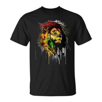 Rasta Lion Rastafari Con Diseño De Reggae Y Jamaica Camiseta unisex - Regaloses