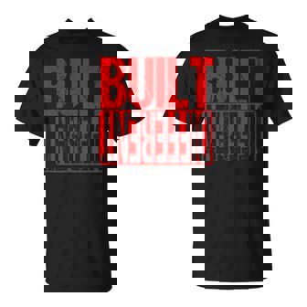 Red Built Different Red Color Graphic Red T-Shirt - Seseable