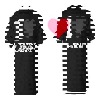 Red Heart I Love Lebron T-Shirt - Monsterry
