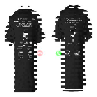 Red Wine Lovers Cabernet Sauvignon Calling Drinker Costume T-Shirt - Monsterry
