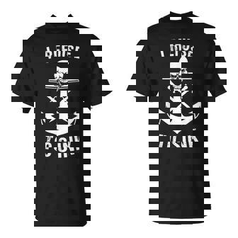 I Refuse To Sink De Entrenamiento De Gimnasio Con Calavera De Ancla Camiseta unisex - Regaloses