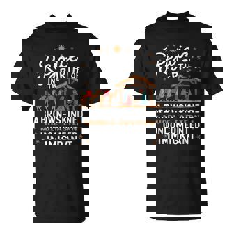 Rejoice In The Birth Of A Brown Skinned Middle Eastern Jesus T-Shirt - Monsterry