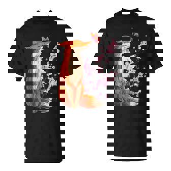 Renard Japonais En Fleurs De Cerisier Kawaii T-Shirt - Cadeauxyz