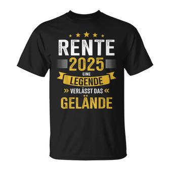 Rente 2025 Legend Leaves Terrain For Retirees T-Shirt - Geschenkecke