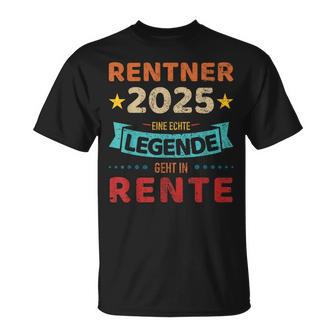 Rentner 2025 Legend Retirement For Grandpa T-Shirt - Geschenkecke