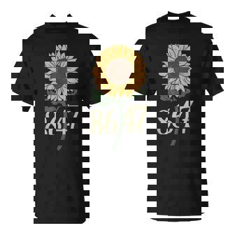 Retro 8647 Subtle Anti Trump 86 47 Floral Boho Style T-Shirt - Seseable