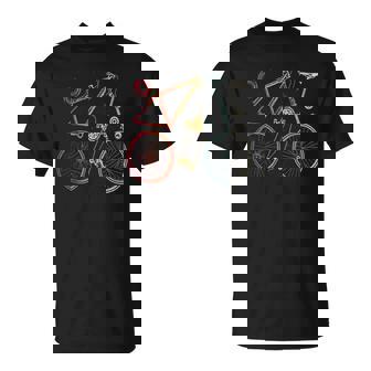 Retro Bike Body Part Biker Cycling Cyclist T-Shirt - Monsterry