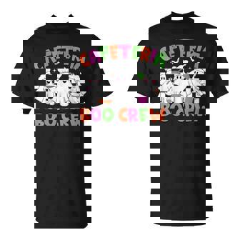 Retro Cafeteria Boo Crew Cafeteria Worker Halloween Costumes T-Shirt - Monsterry
