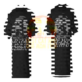 Retro Cat Dog Mom Cat Mama Furmama Puppy Kitty Mother's Day T-Shirt | Mazezy