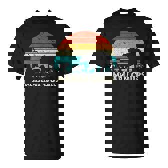 Rétro Mère Fille Fils Deux Enfants Maman Ours Fête Des Mères T-Shirt - Cadeauxyz