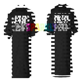 Retro Neurodivergent Neuro Sparkly Autism Spectrum Adhd T-Shirt | Mazezy