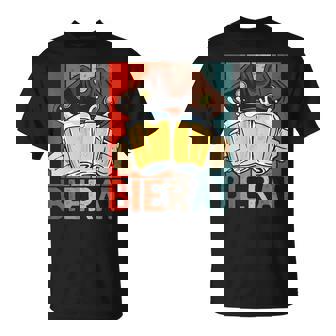 Retro Pirate Motif Beer Drinker Pirate Costume Beer T-Shirt - Geschenkecke
