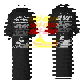 Retro Sport Quote Ski Doo Vintage Snowmobiles Winter T-Shirt | Mazezy