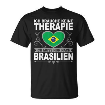 Rio De Janeiro Travel Copacabana Flag Carnival T-Shirt - Geschenkecke