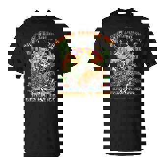 Rockin Around The Christmas Tree Cowboy Rodeo Western T-Shirt - Monsterry
