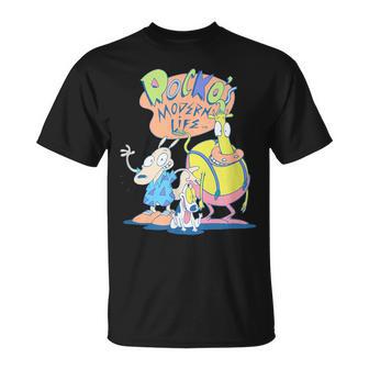 Rocko's Modern Life Group Shot Best Friends Classic Logo T-Shirt - Geschenkecke