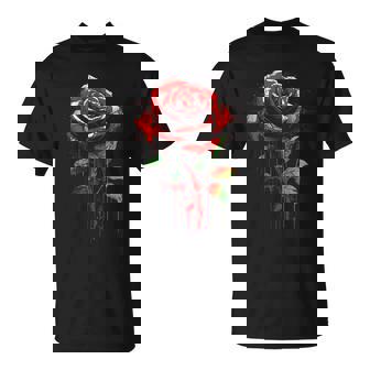 Rose Fleur Esthétique Punk Emoitonal T-Shirt - Cadeauxyz