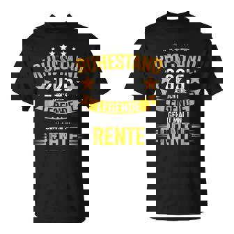 Ruhestand 2025 Legende Geht In Rente Für Rentner Rentnerin T-Shirt - Geschenkecke