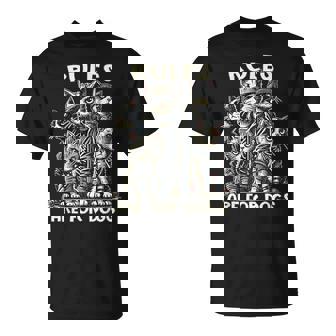 Rules Are For Dogs Gang Of Cats Sarcastic And Cat T-Shirt - Seseable