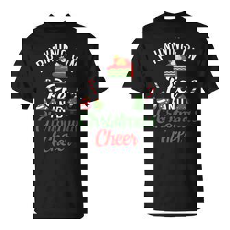 Running On Pie And Christmas Cheer T-Shirt - Monsterry