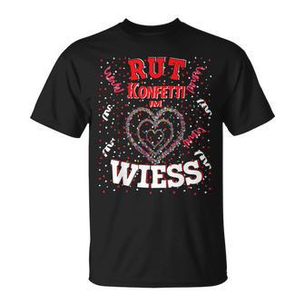 Rut Wiess Carnival Costume Cologne Red Confetti In Heart T-Shirt - Geschenkecke