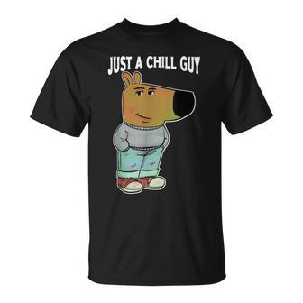 S Para Perros Chill Guy Cool Chill Guy Meme Camiseta unisex - Regaloses