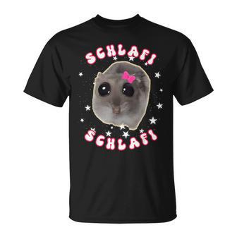 Sad Hamster Schlafi Pyjamas Cute Hamstie Meme T-Shirt - Geschenkecke