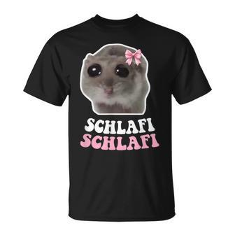 Sad Hamster Hampter Schlafi Schlafi Sad Hamster Meme T-Shirt - Geschenkecke