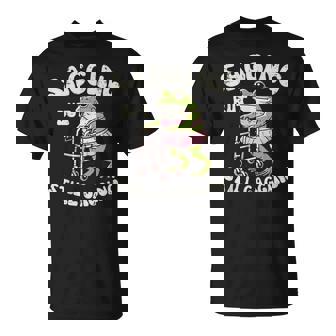 Sagging But Still Gagging Frog Cringe Meme Men T-Shirt | Mazezy
