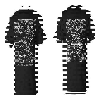 Sagittarius Hand-Drawn Tarot Art Zodiac Sign & Astrology T-Shirt - Monsterry