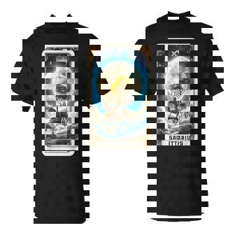 Sagittarius Tarot Card Zodiac Art Sign Nov Dec Birthday T-Shirt - Monsterry