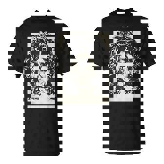Saint Berdoodle Sketch Dog Art Sketch T-Shirt - Monsterry