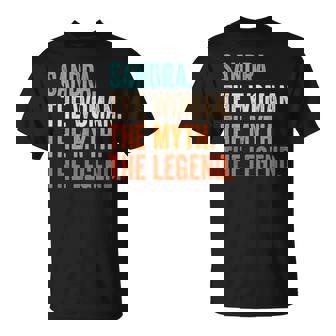Sandra The Woman The Myth The Legend Nombre Sandra Camiseta unisex - Regaloses