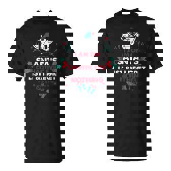 Santas Chaotic Evil List Tabletop Christmas T-Shirt - Monsterry