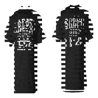 Sarcastic Since 1974 Vintage Style Born In 1974 Birth Year T-Shirt - Monsterry