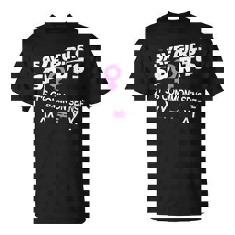 Save Girls Sports Its Common Sense Xx Different To Xy T-Shirt - Thegiftio UK