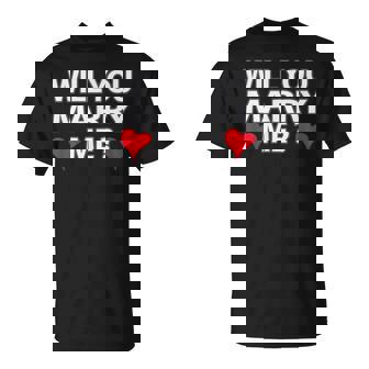 Say Mold Say Mold Will You Marry Me Small -Adults Short Sleeve Crew Neck Classic Fit T-Shirt - Monsterry
