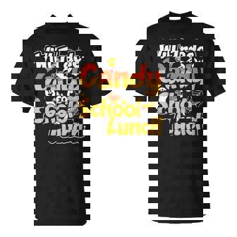 Scary Lunch Lady School Cafeteria Halloween Lunch Lady T-Shirt - Monsterry