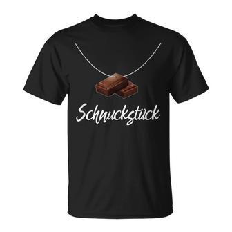 Schnuckstück With Chocolate Naschen Als Necklace T-Shirt - Geschenkecke