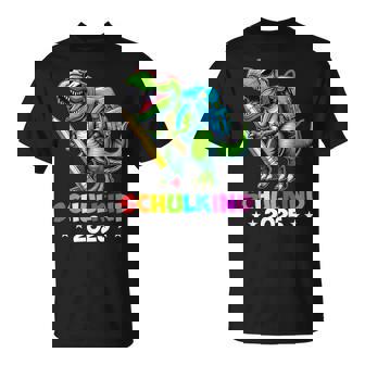 Schulkind 2025 Dino T Rex Jungen Dinosaurier Einschulung T-Shirt - Geschenkecke