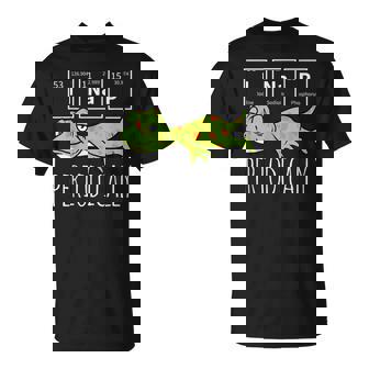 Science I NAP Periodic Table Meme Meh Gecko Lizard T-Shirt - Monsterry