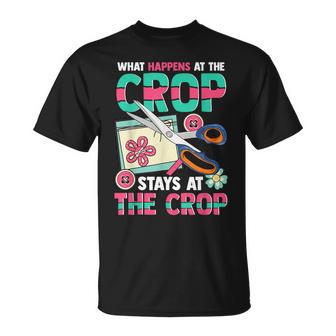 Scrapbook Crop Retreat Hand Crafting Scrapbooking Hobby T-Shirt - Monsterry