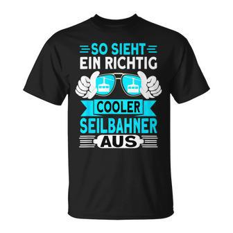 Seilbahn Gondel Seilbahner T-Shirt - Geschenkecke