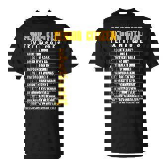 Senior Citizen Texting Code Elderly Gag T-Shirt - Monsterry