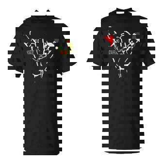Shaka Sign Aloha Hand Good Vibe Hawaii Christmas Shaka T-Shirt - Monsterry